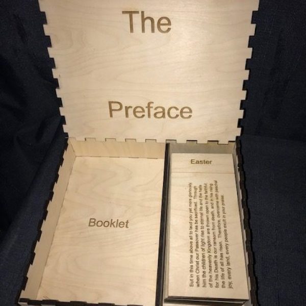 L3-The Preface of the Mass Triptych, Preface Cards and Engraved Box